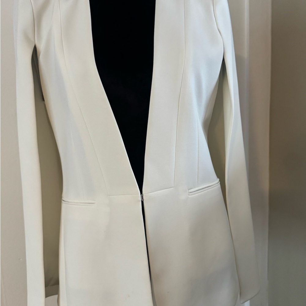 BCBGMaxAzria Classic Cream Blazer